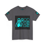 God Money Power Tee — Retro Neon Graphic T-Shirt