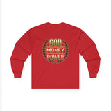 God Money Power Long Sleeve Tee