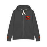 Jesus Palm Tree Hoodie — Faith-Inspired Full-Zip Zip-Up Hoodie