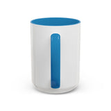 Coffee Mug — "God Money Power" Gold Emblem Accent Mug