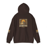 Pyramid Sunburst Hoodie — Mystical Egyptian Graphic Hooded Sweatshirt