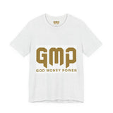 GMP "God Money Power" Graphic Tee — Inspirational Faith & Prosperity Shirt