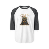 Raglan Shirt — GMP 'God Money Power' Gold Throne Graphic