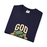 God Power T-Shirt — Faith Graphic Tee with Vintage Tank Illustration
