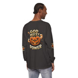 God Money Power- Halloween Pumpkin Long Sleeve Tee