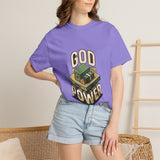 God Power T-Shirt — Faith Graphic Tee with Vintage Tank Illustration
