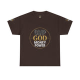 GMP GOD Money Power Tee — Bold Faith & Prosperity Graphic T-Shirt
