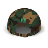 Embroidered Virgin Mary Dad Cap — Green Square Religious Baseball Hat