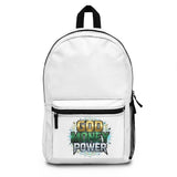God Money Power Backpack - Inspirational Graphic School & Travel Bag