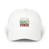 God Money Power- Dad Cap — Embroidered Fist Hat