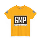 GMP “God Money Power” Graphic Tee — Bold Logo Cotton T-Shirt