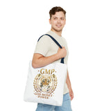 GMP Tiger Tote Bag — "God Money Power" Inspirational Canvas Tote