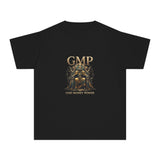 GMP 'Gold Money Power' Youth Tee — Regal Throne Graphic Kids T‑Shirt
