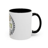 God Money Power Accent Coffee Mug — Inspirational Faith & Success Ceramic Mug (11/15 oz)