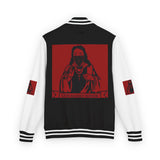 Letterman Jacket — 'God Money Power' Red Varsity Jacket