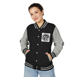 Letterman Jacket - "GMP (God Money Power)" Black & White Varsity Jacket