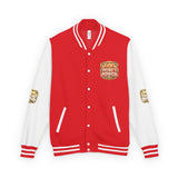 Letterman Jacket — God Money Power Gold Emblem Varsity Jacket