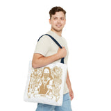 Gold Saint Mary Illustration Tote Bag — Bad Money Power Graphic Tote