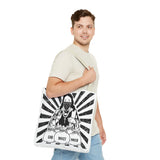 Iconic Madonna Tote Bag — 'God Money Power' Graphic All-Over Print