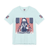 God Money Power Tee — Patriotic Bandana Saint Graphic T-Shirt