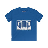 Kids Tee — GMP (God Money Power) Christian Faith Youth T‑Shirt, Inspirational Religious Graphic