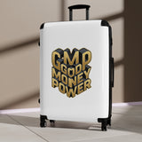 Suitcase — 'GMP Good Money Power' Graphic Carry-On Luggage
