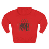 God Money Power Hoodie — Minimalist Inspirational Graphic Hoodie