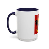 God Money Power Coffee Mug — Bold Red Retro Palm Design (11/15oz)