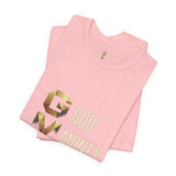 GVP 'God Money Power' Graphic Tee – Gold Lettering Christian Streetwear