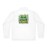 God Money Power Quarter-Zip Pullover — Bold Graphic Faith & Prosperity Pullover