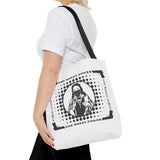 Tote Bag — "God Money Power" Retro Saint Graphic Tote