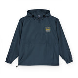 God Money Power- Orange Packable Anorak Jacket with Tiny Floral Chest Graphic