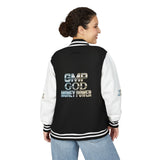 Letterman Jacket — 'GMP GOD MONEY POWER' Varsity Bomber