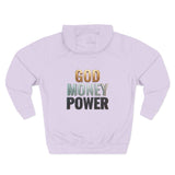 God Money Power Hoodie — Bold Religious & Motivational Graphic Pullover