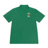 Money Power Polo — Men's White Sport Polo with 'GMP Money Power' Gold Dice Emblem