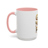 Coffee Mug — G.M.P. (God Money Power) Gold Accent Ceramic Mug