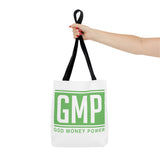 GMP 'God Money Power' Tote Bag - Bold Green Logo Canvas Tote