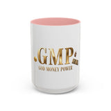 God Money Power (GMP) Accent Coffee Mug — Inspirational Religious Coffee Cup