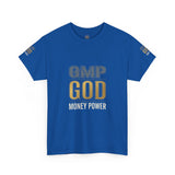 GMP GOD Money Power T-Shirt — Bold Gold Logo Tee
