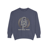 Gold Monogram Logo Sweatshirt — "GMP" Circle Graphic Crewneck