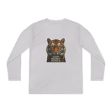 Youth Long Sleeve Tee — Tiger Face 'God • Money • Power' Graphic