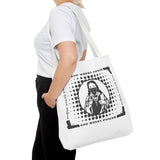 Tote Bag — "God Money Power" Retro Saint Graphic Tote