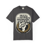 God Money Power Graphic T-Shirt
