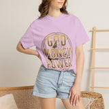 God Money Power T-Shirt — Bold Gold Graphic Tee