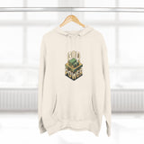 God Power Hoodie — Retro 3D Faith Graphic Fleece Hoodie