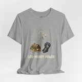 God Money Power Tee — Faith & Prosperity Graphic T-Shirt