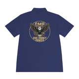 Eagle Logo Polo Shirt — "God Money Power (GMP)" Chest & Back Athletic Polo