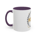 Coffee Mug — 'God Money Power' Laurel Accent Ceramic Mug (11/15oz)