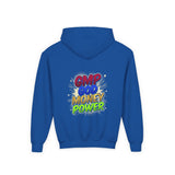 Youth Hoodie — GMP God Money Power Rainbow Graphic