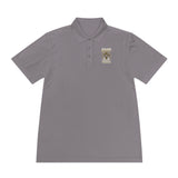 Money Power Polo — Men's White Sport Polo with 'GMP Money Power' Gold Dice Emblem